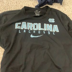 Unc Tar Heels lacrosse long sleeve, great for tailgates and game days!